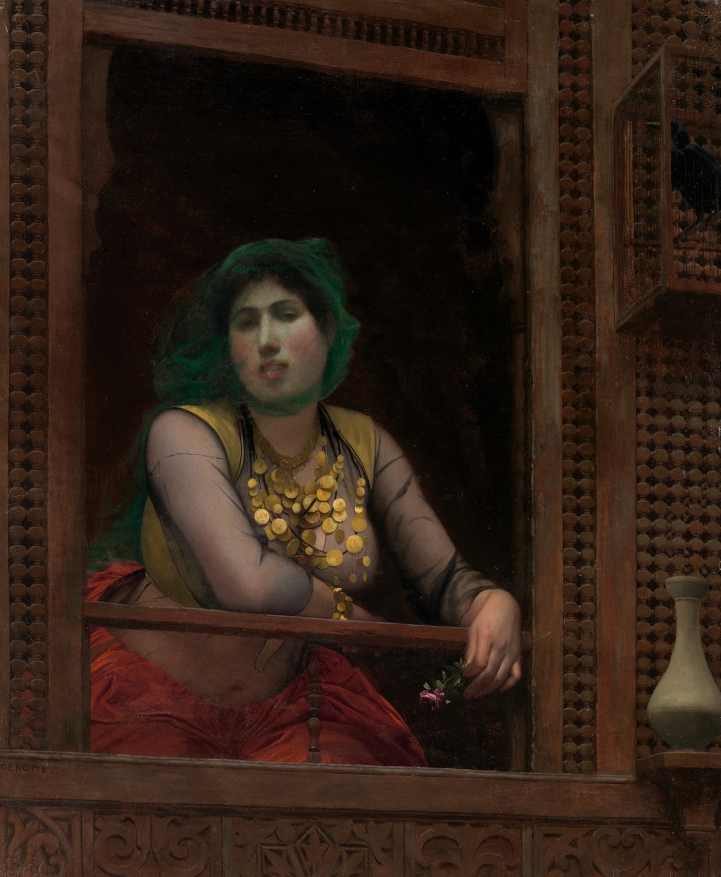 امرأة في شرفة ، 1887-1888. بواسطة جان ليون جيروم
