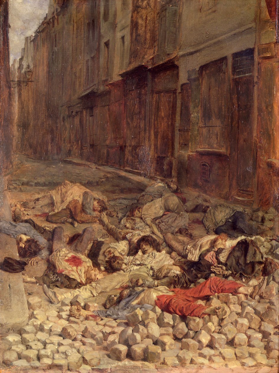 حاجز في شارع لا مورتيليري ، يونيو 1848 (ذكرى الحرب الأهلية) 1849 (زيت على قماش) بواسطة جان لويس إرنست ميسونييه