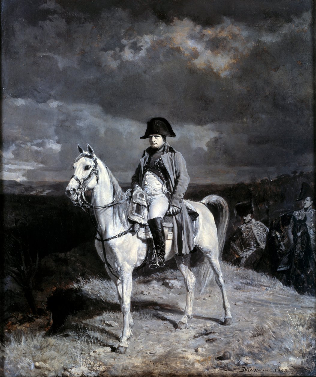 Equestrian portrait of Napoleon I (1769-1821). Drawing by Ernest Meissonier (1815 -1891) بواسطة جان لويس إرنست ميسونييه