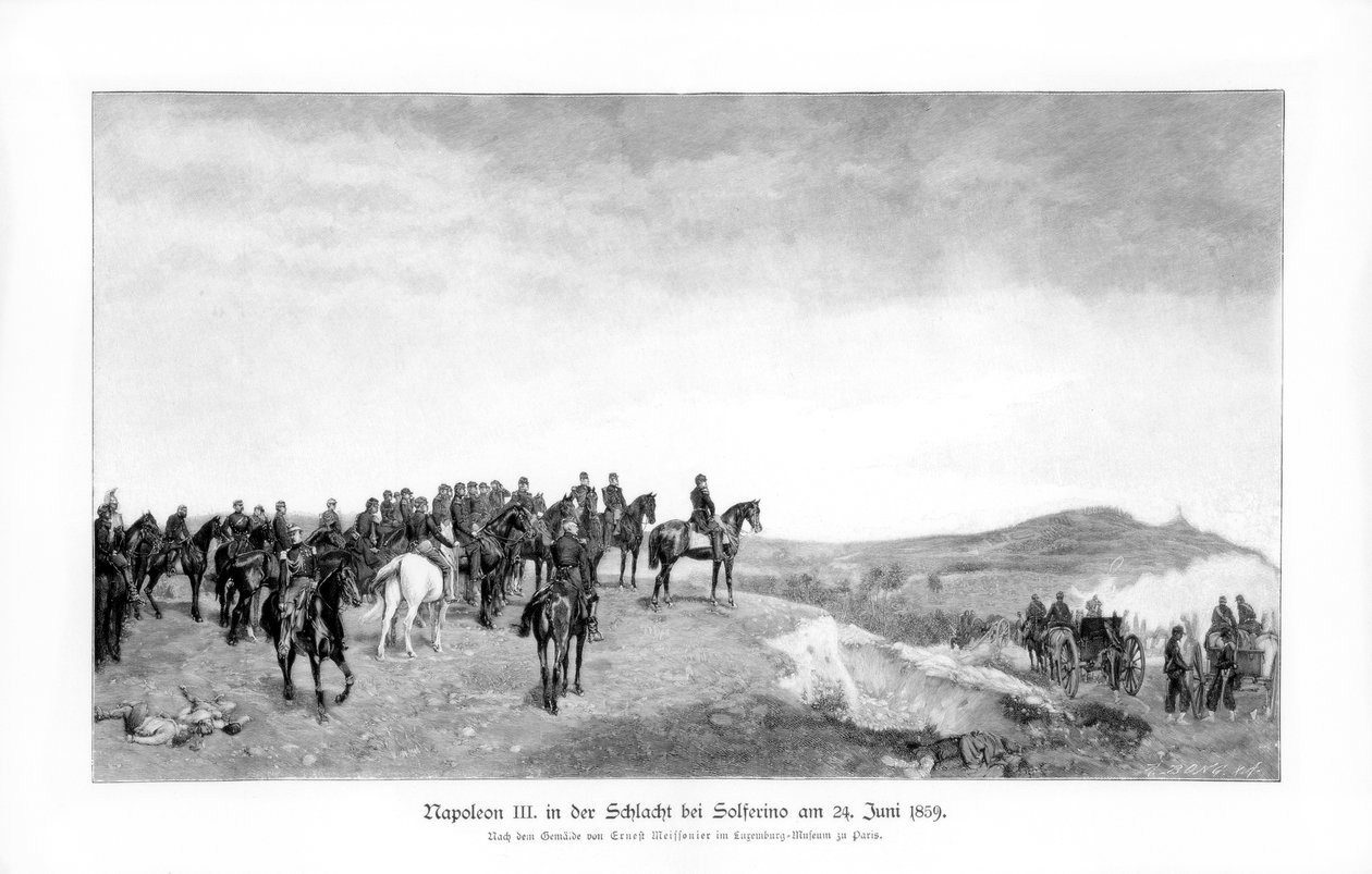 نابليون الثالث في معركة سولفرينو ، 1863 ، 1900. بواسطة جان لويس إرنست ميسونييه