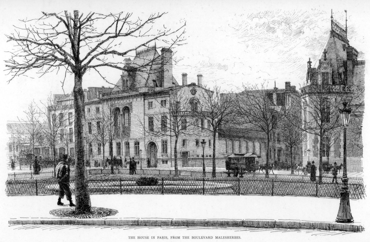 البيت في باريس ، من Boulevard Malesherbes ، c1880-1882. بواسطة جان لويس إرنست ميسونييه