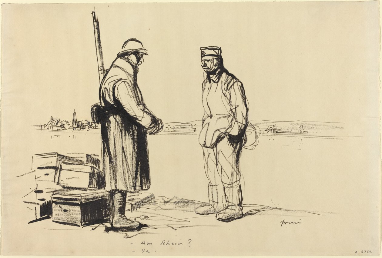 - على نهر الراين - يا ، ج. 19141919. بواسطة جان لويس فورين