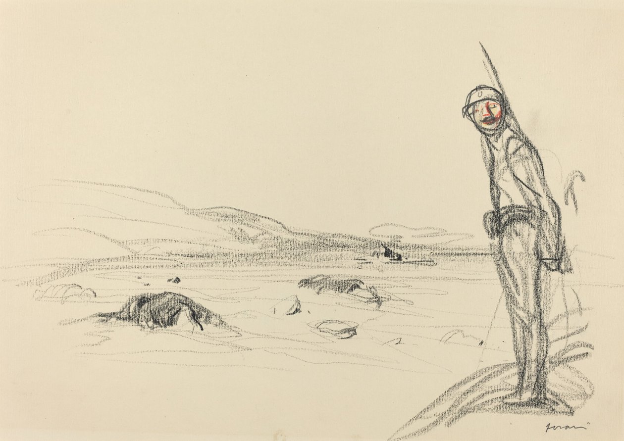على طول نهر مارن ، ربما عام 1918. بواسطة جان لويس فورين