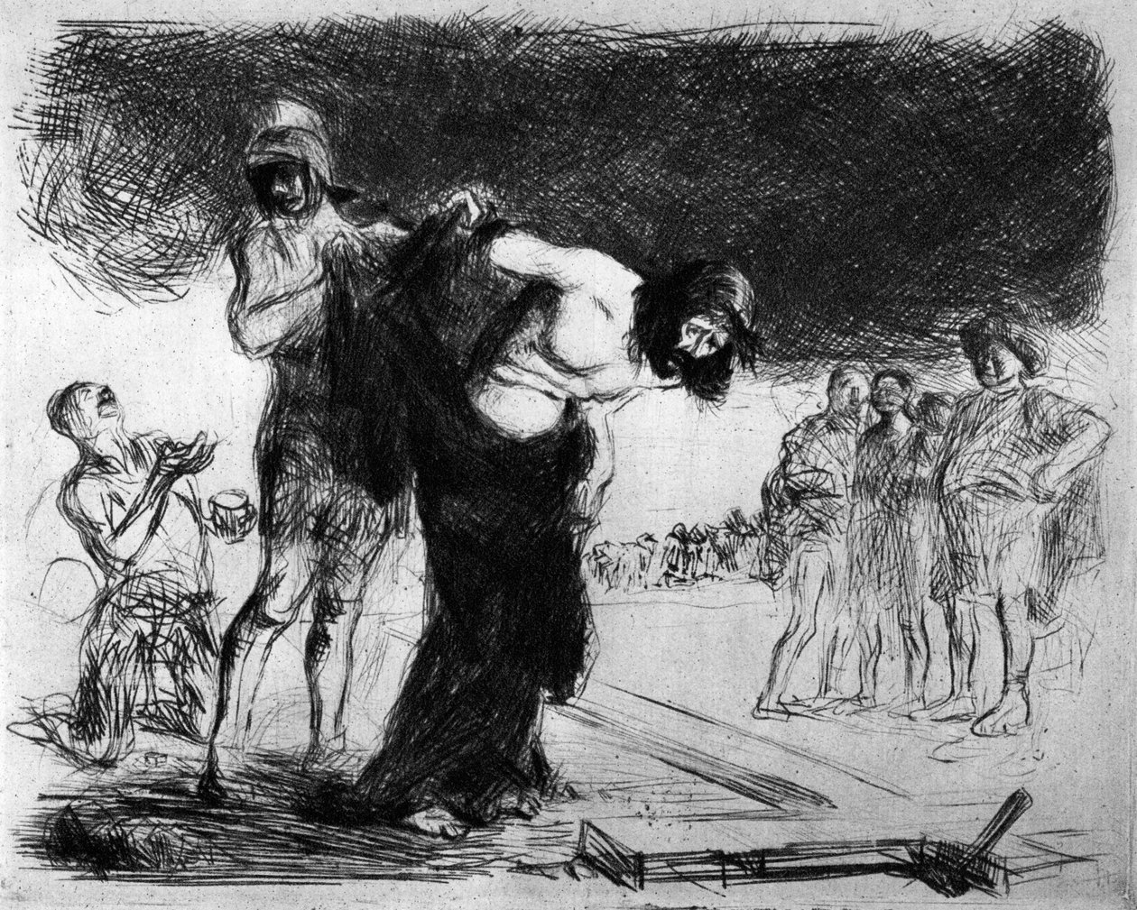 جرد المسيح من ملابسه ، 1925. بواسطة جان لويس فورين