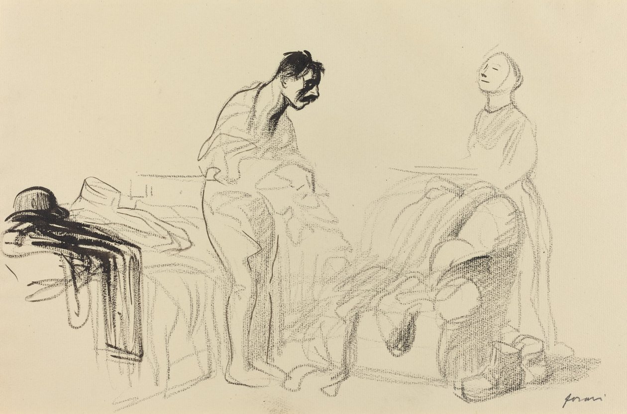 - في حالة صرفه من الخدمة العسكرية ، ج. 19141919. بواسطة جان لويس فورين