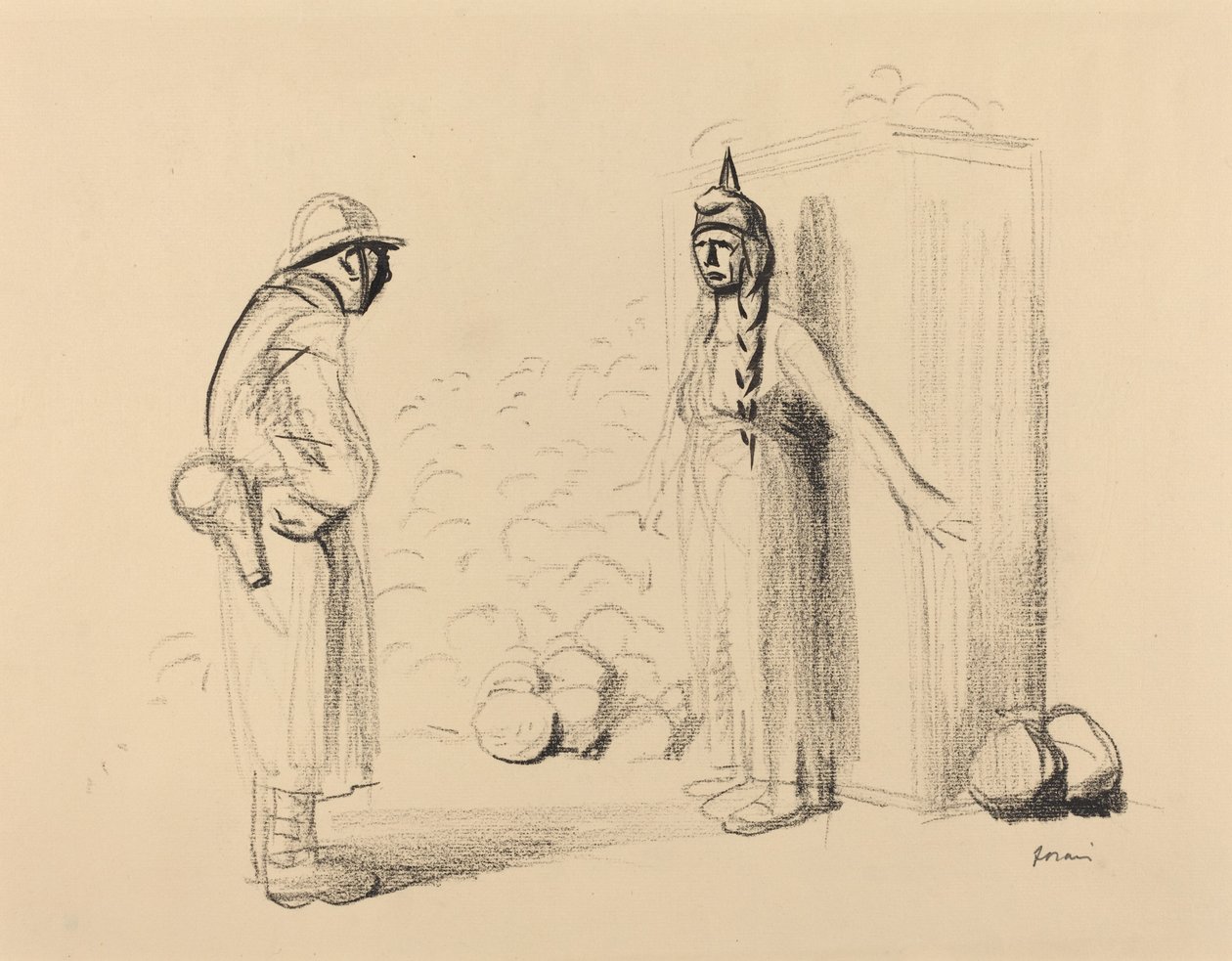 إخفاء لويس ، ج. 19141919. بواسطة جان لويس فورين
