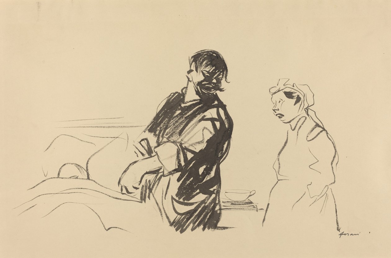 مشهد المستشفى ، ج. 19141919. بواسطة جان لويس فورين