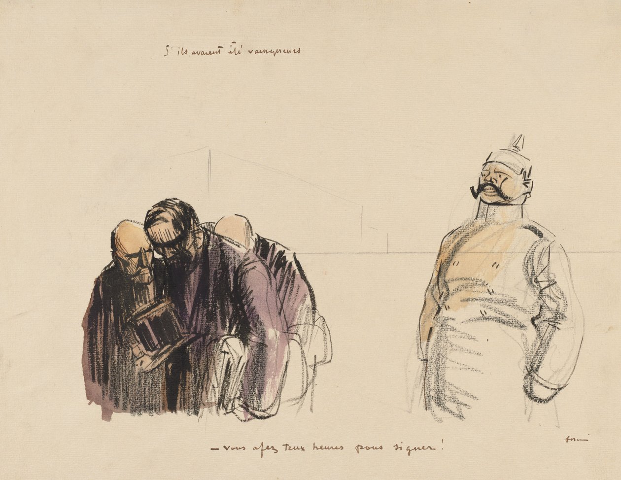 إذا كانوا قد انتصروا - لديك ساعتان لتوقع فيه ، ج. 1919. بواسطة جان لويس فورين