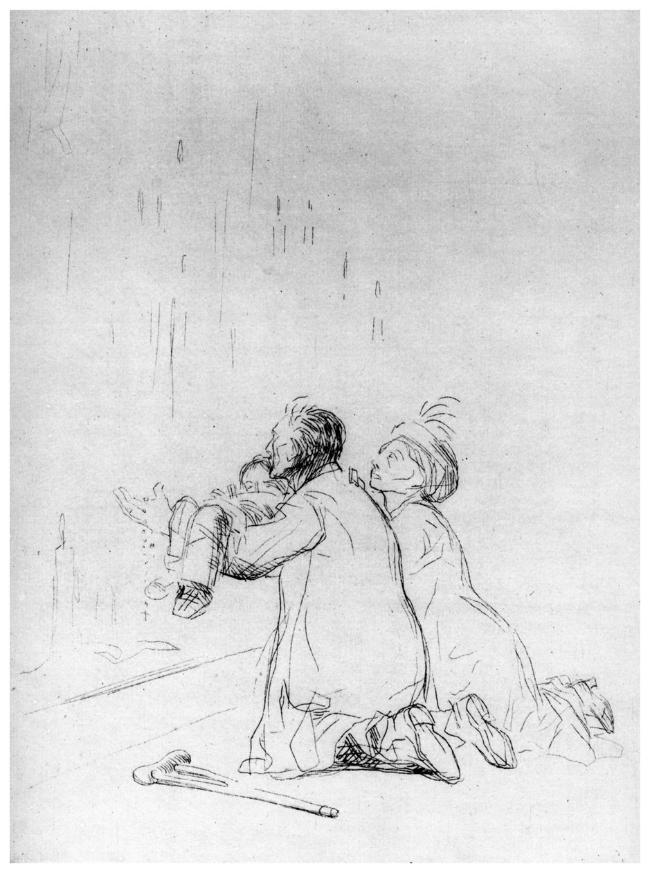الاستكشاف في الكهف ، c1870-1930 1924 بواسطة جان لويس فورين