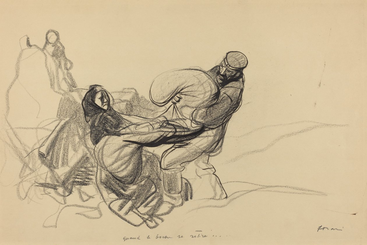 عندما انسحب بوش ... ، ربما عام 1917. بواسطة جان لويس فورين