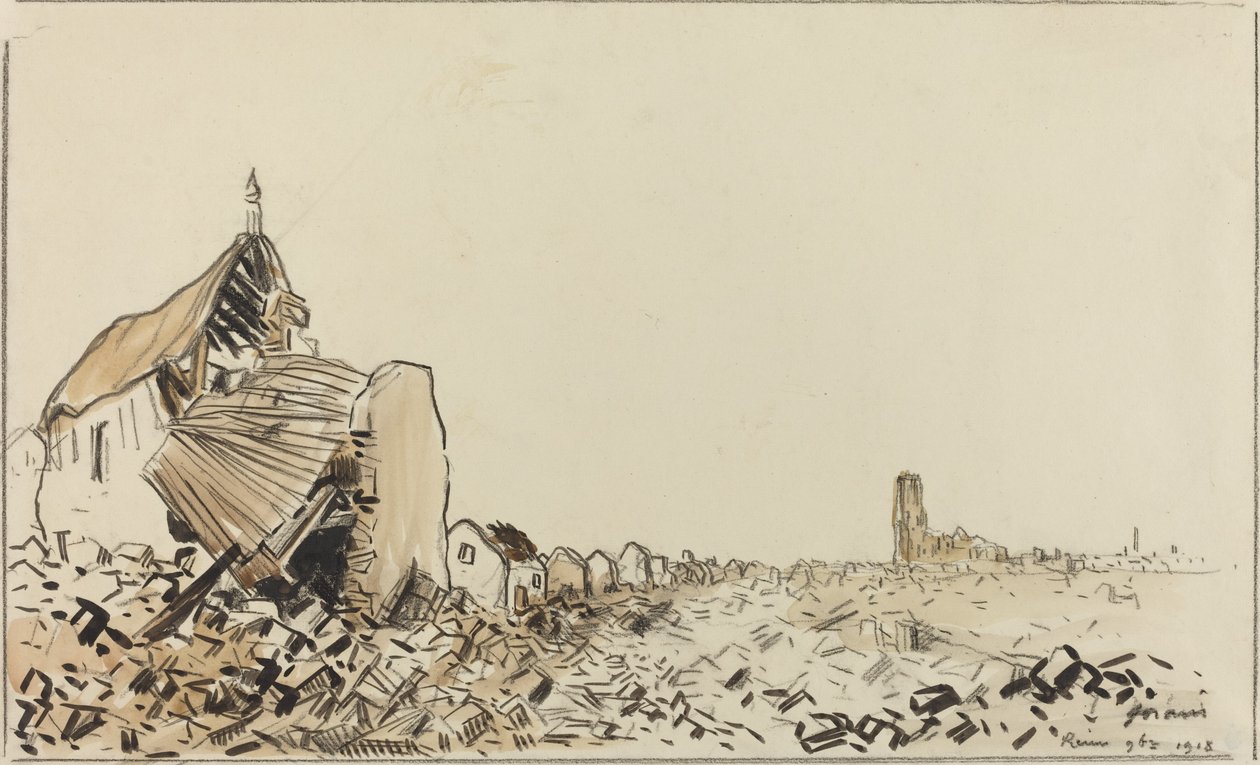 Reims 9bre 1918 ، ربما 1918. بواسطة جان لويس فورين