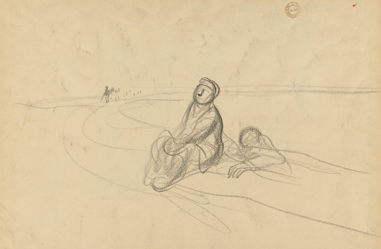 شخصيتان على الطريق ، ج. 1919. بواسطة جان لويس فورين
