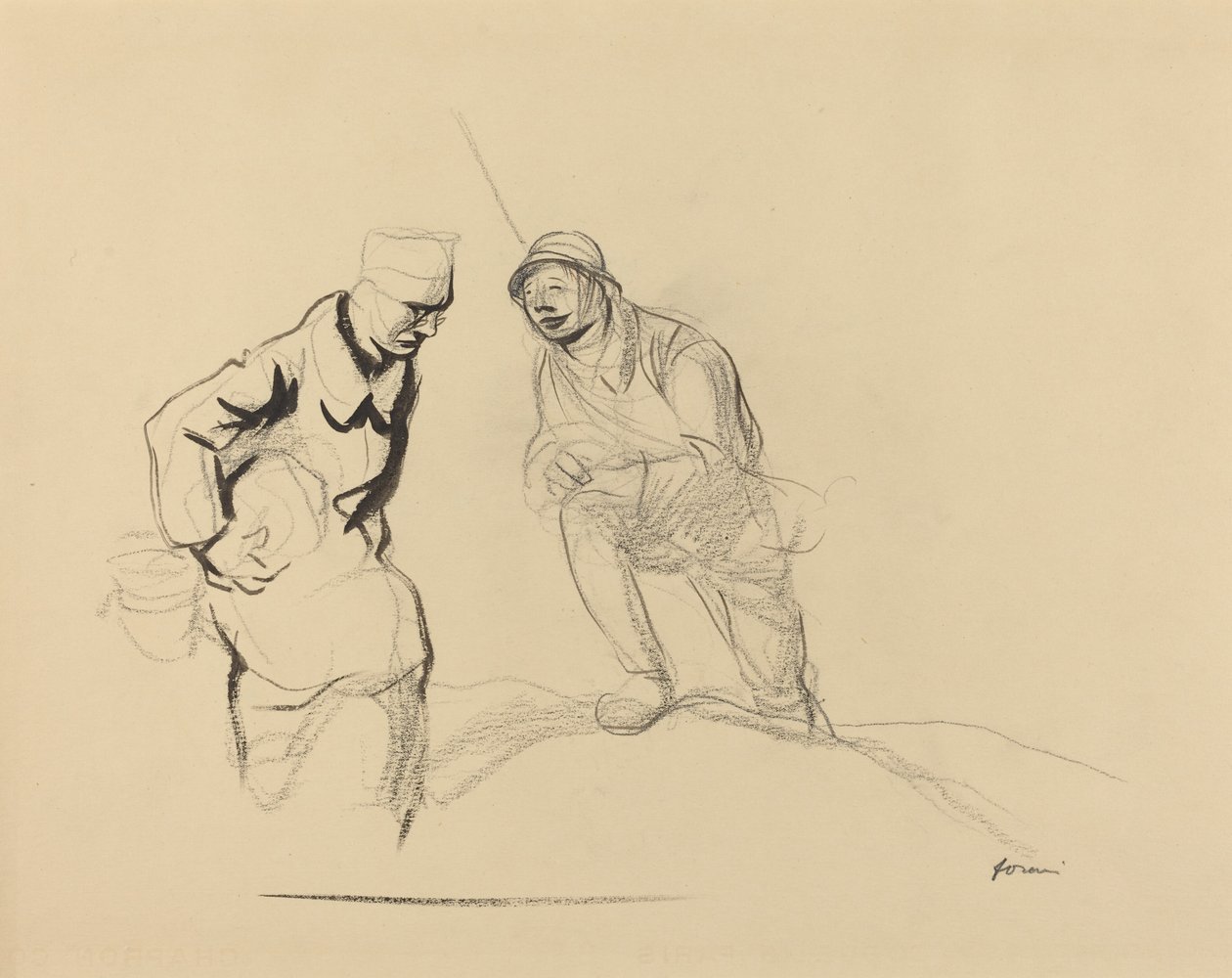 جنديين ، ج. 19141919. بواسطة جان لويس فورين
