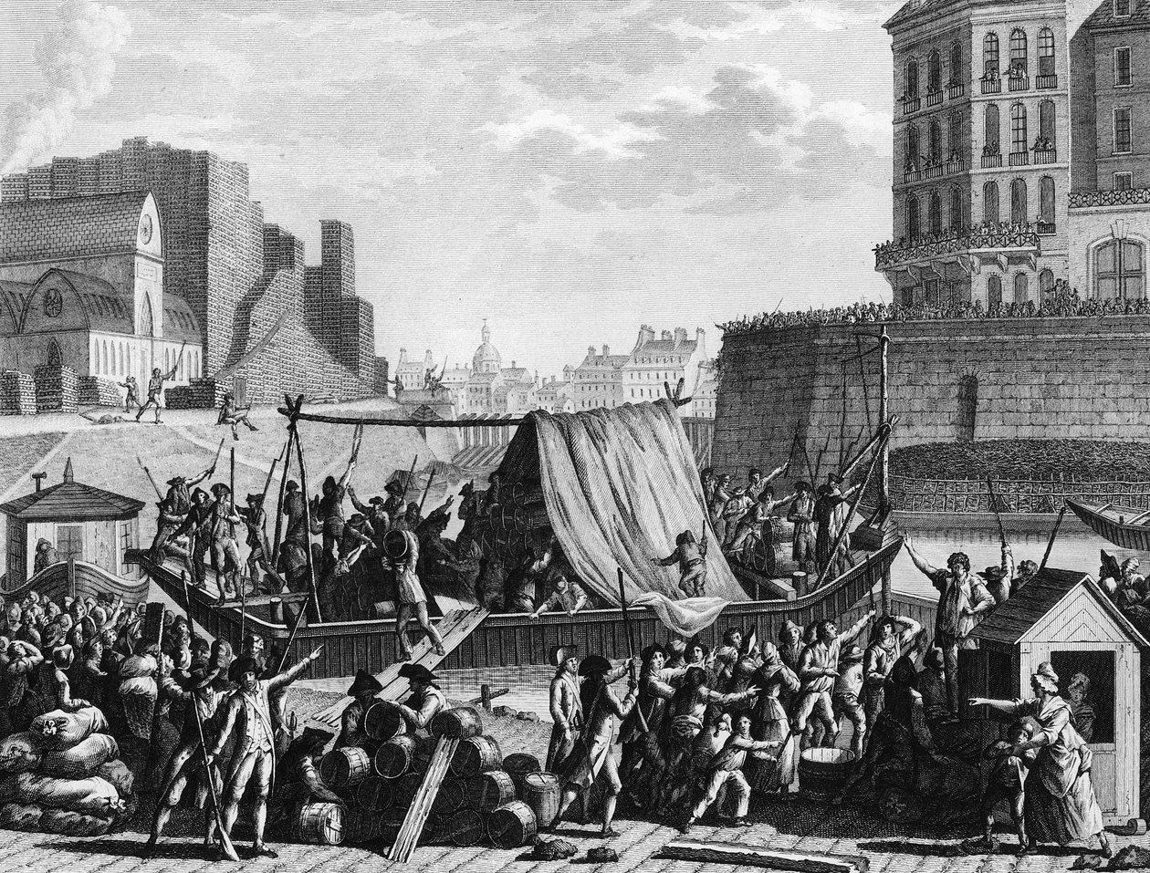 French Revolution: Powder boat stop at Saint Paul