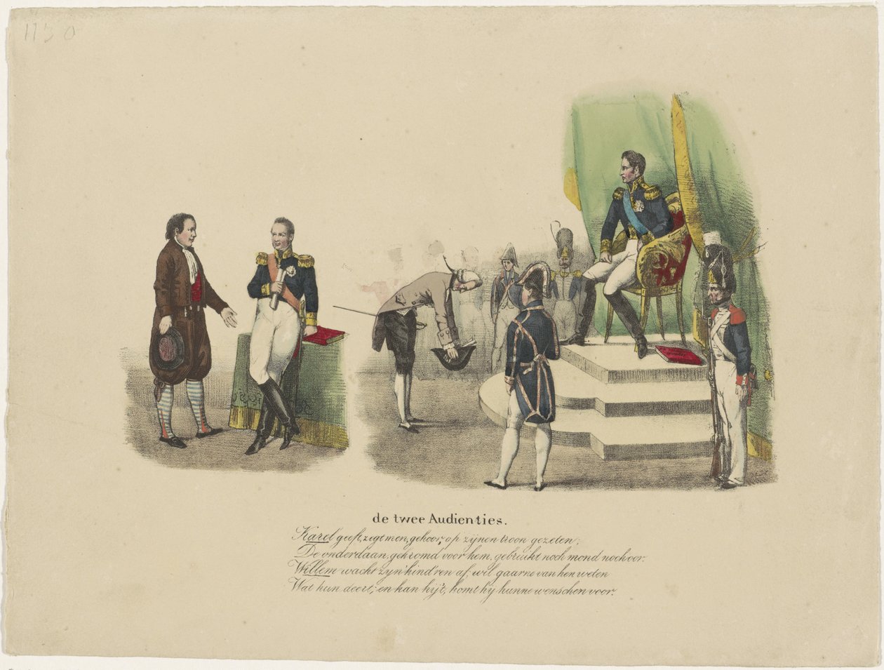 جماهير وليام الأول وتشارلز العاشر ، 1827 الجماهير (العنوان على الكائن) بواسطة جان لويس فان هيميلريك (منسوب إلى)