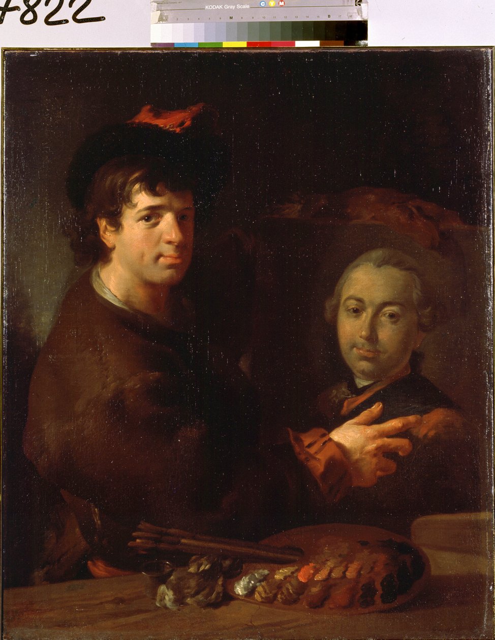 تصوير شخصي. رسم جان لويس دي فيلي (1730-1809). زيت على قماش ، 96 × 80 سم ، فن فرنسي من القرن الثامن عشر. متحف هيرميتاج ، سانت بطرسبرغ. بواسطة جان لويس دي فيلي