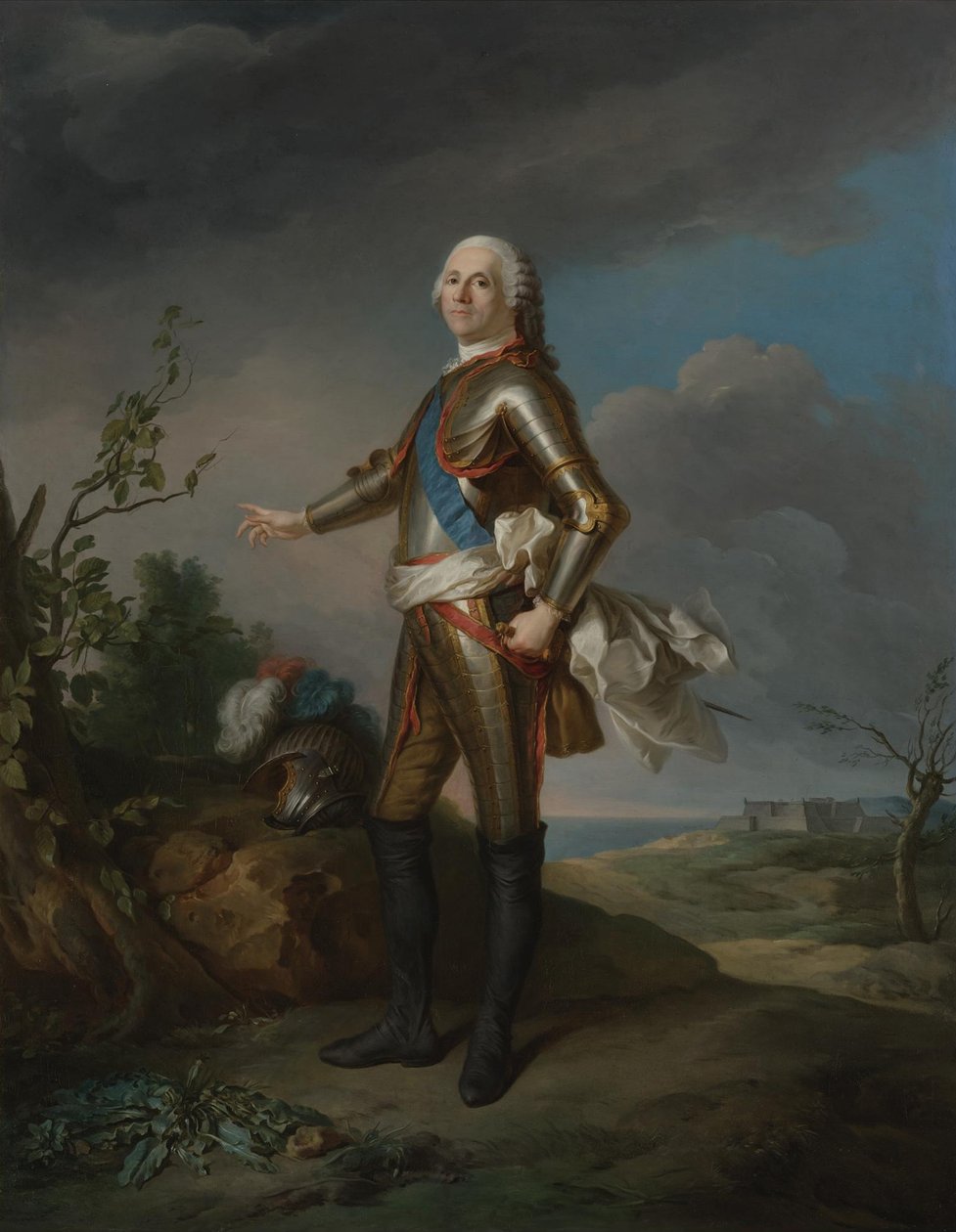 Armand de Vignerot du Plessis 1696-1788 ، دوق ريشيليو ، مارشال فرنسا بواسطة جان مارك ناتييه