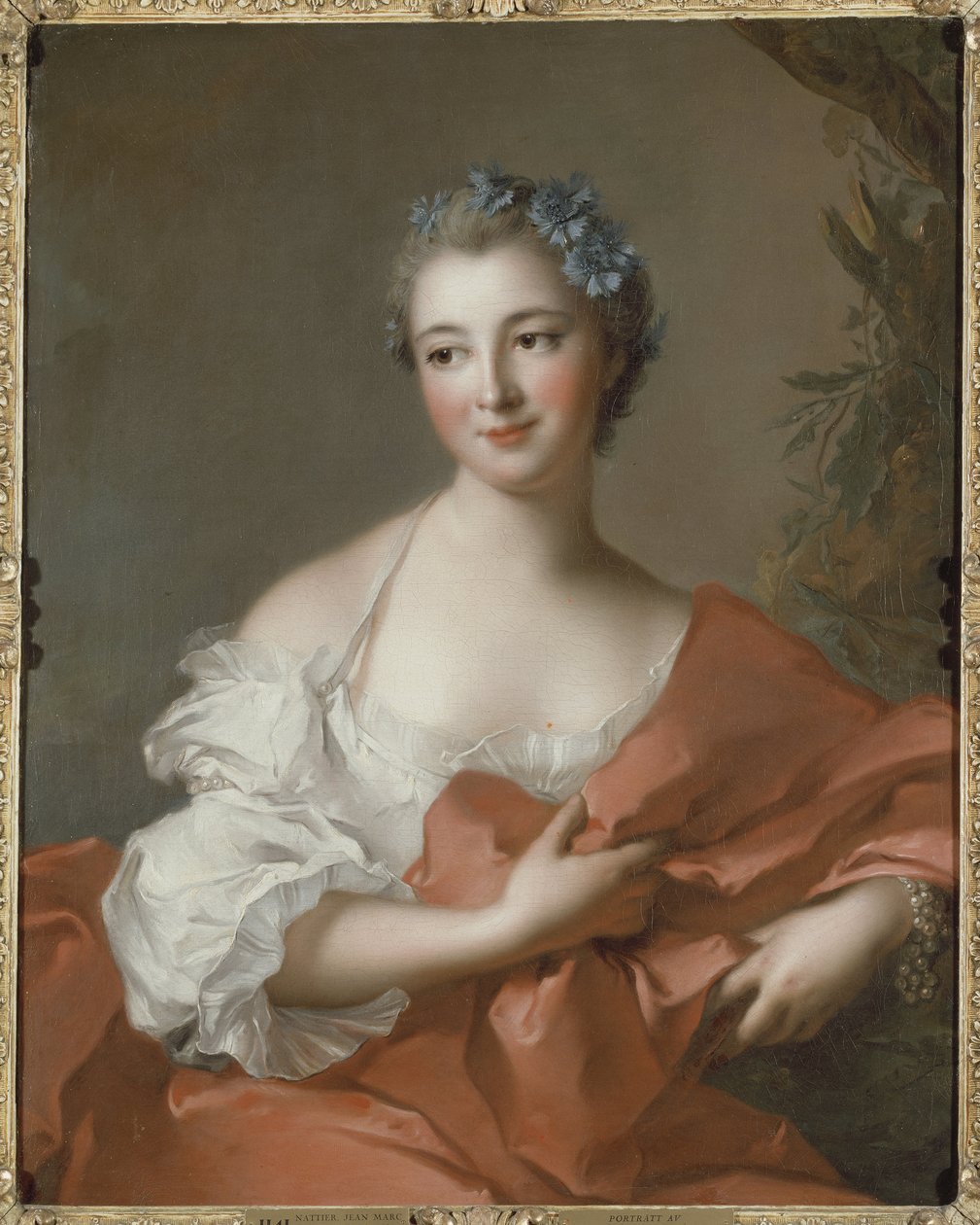 إليزابيث لويز ماركيز دي لوبيتال (1721-1767) ، ني دي بولون ، بقلم ناتير ، جان مارك (1685-1766). زيت على قماش. الأبعاد: ٨١ × ٦٤ سم. المتحف الوطني ستوكهولم بواسطة جان مارك ناتييه