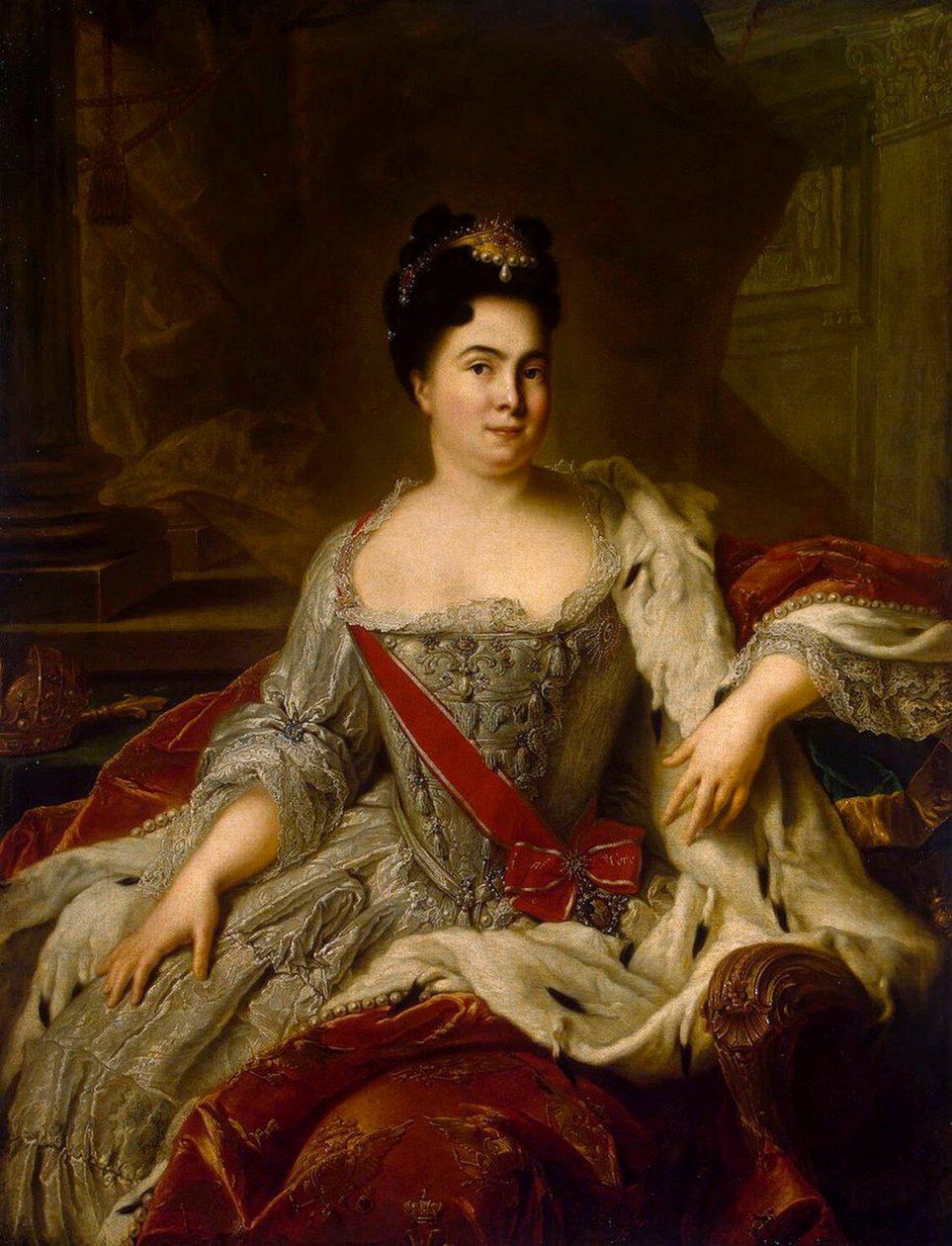 صورة الإمبراطورة كاثرين الأولى ، 1684-1727 ، 1717. بواسطة جان مارك ناتييه