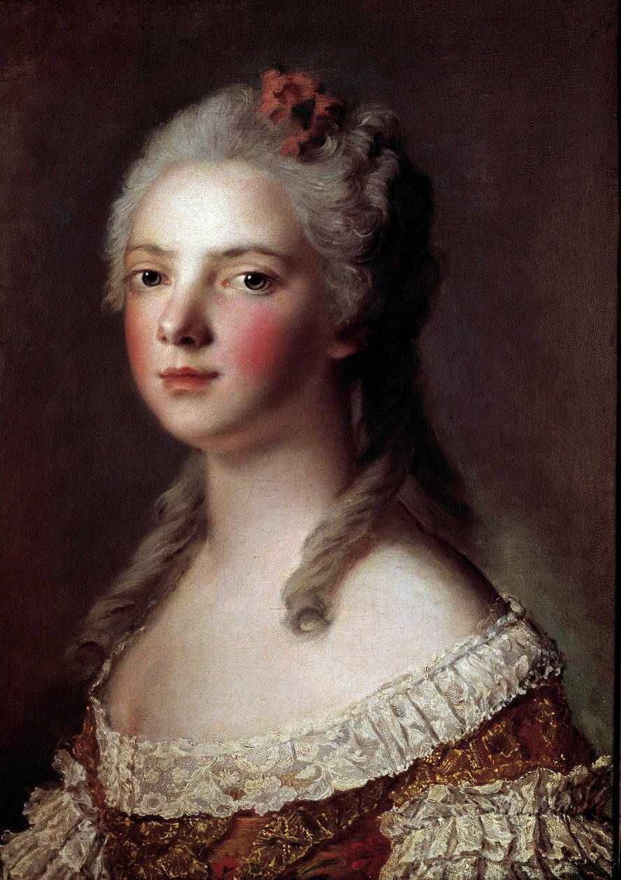 صورة لماري أديلايد من فرنسا تدعى مدام أديلايد (1732-1799) ابنة لويس الخامس عشر لوحة بواسطة جان مارك (جان مارك) ناتير (1685-1766) 1750 شمس 0،54 × 0،42 م بواسطة جان مارك ناتييه