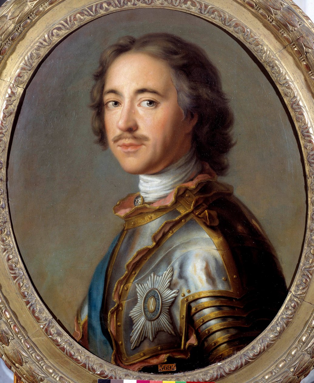 صورة لبيتر الأول (1672-1725) قيصر روسيا "" لوحة جان مارك (جان مارك) ناتير (1685-1766) شمس القرن الثامن عشر 0.63 × 0.52 م - صورة بيتر الأول الأكبر ( 1672-1725) ، قيصر روسيا. رسم جان مارك (جان مارك) ناتير (1685-176 بواسطة جان مارك ناتييه