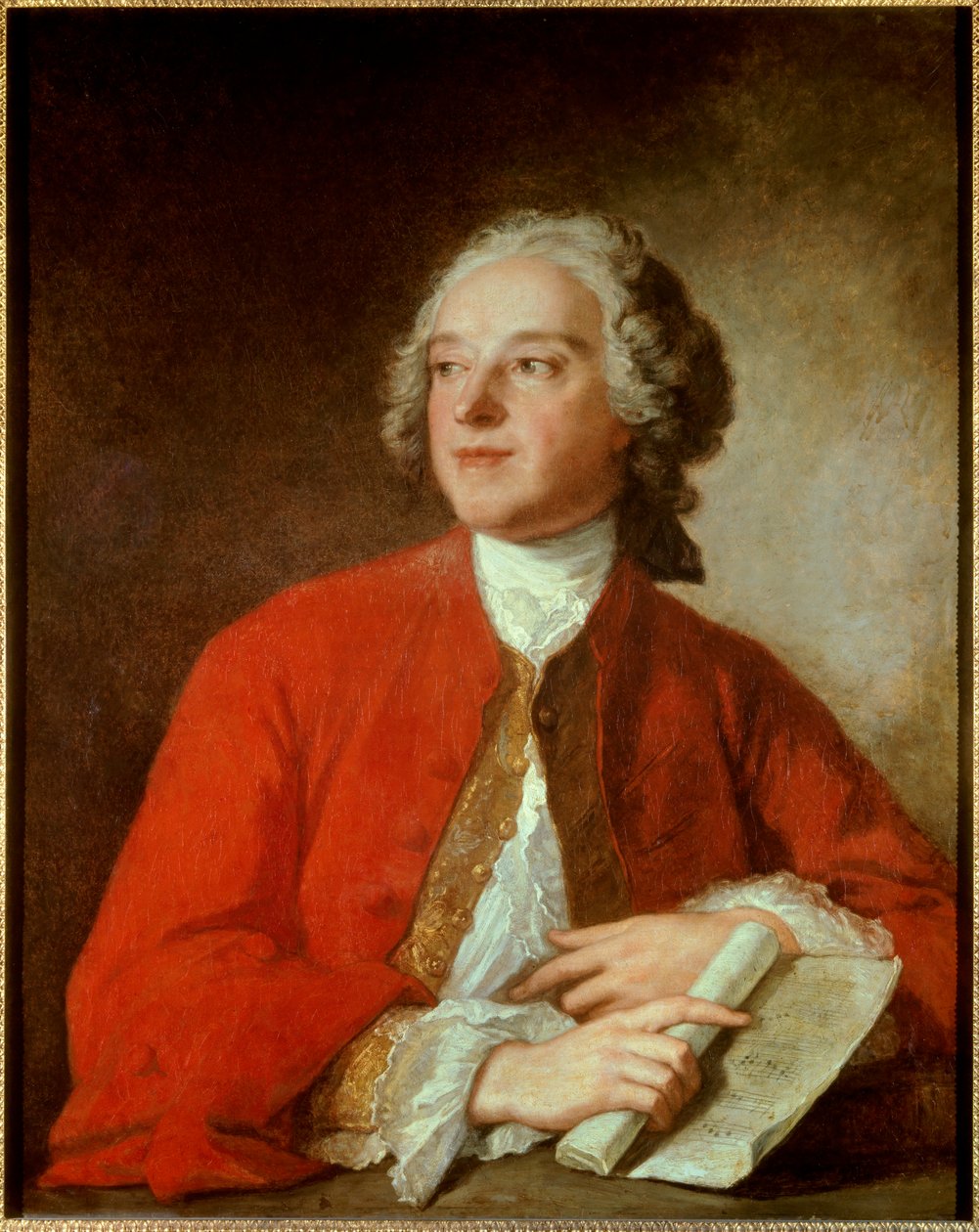 صورة لبيير أوغستين كارون دي بومارشيه (1732-1799) كاتب وكاتب مسرحي فرنسي - رسم جان مارك (جان مارك) ناتير (1685-1766) - باريس ، كوميدي فرانسيز - صورة لبيير أوغستين كارون دي بومارشيه (1732-1799) ، الكاتب الفرنسي أ بواسطة جان مارك ناتييه