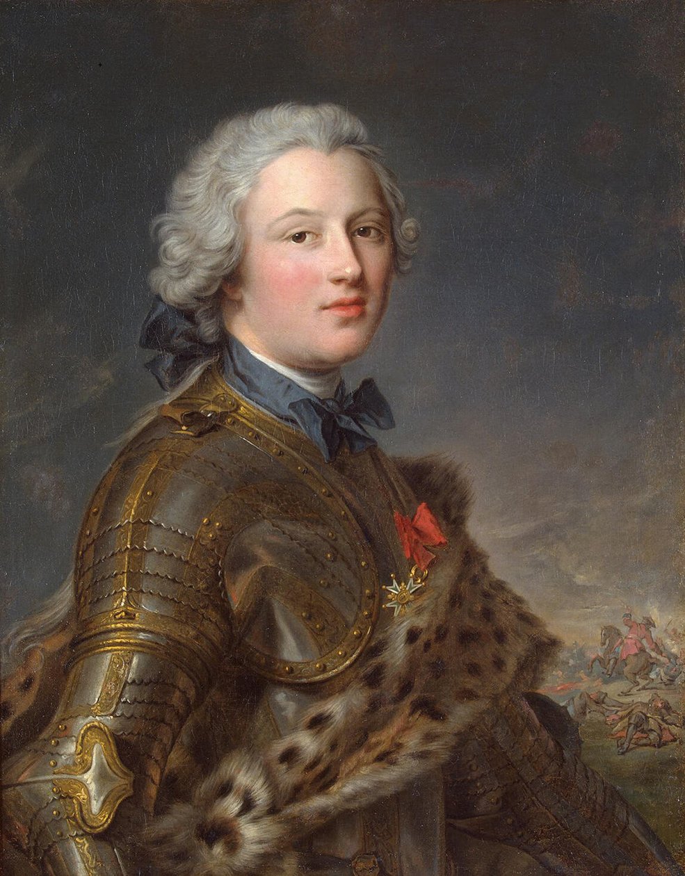 صورة لبيير فيكتور ، البارون دي بيزينفال دي برونشتات 1722-1794 ، النصف الثاني من القرن الثامن عشر. بواسطة جان مارك ناتييه