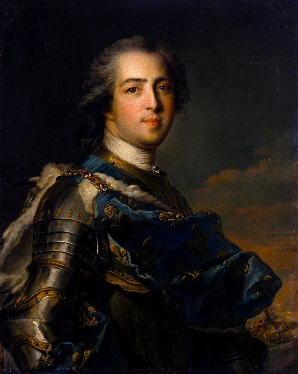 صورة للملك لويس الخامس عشر ، 1710-1774 ، 1745. بواسطة جان مارك ناتييه