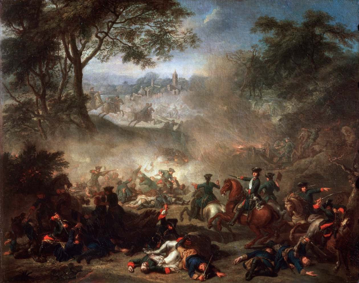 معركة لسنايا 1717. بواسطة جان مارك ناتييه