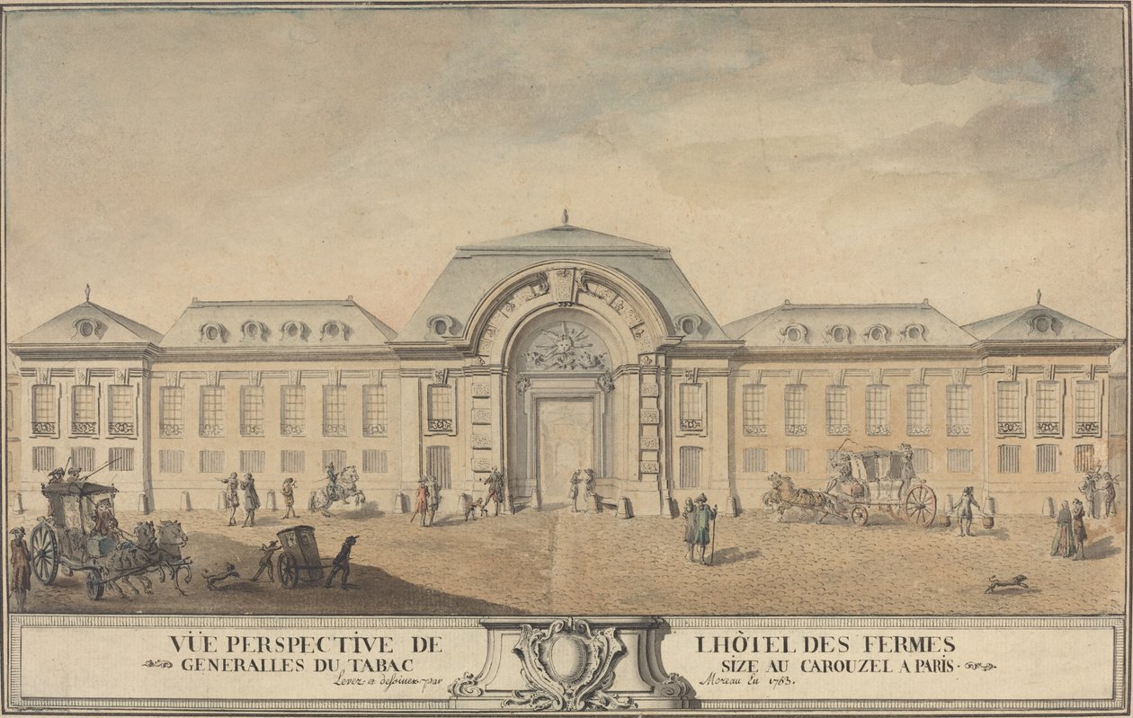 منظر لـ Hôtel des Fermes Générales du Tabac بواسطة جان ميشيل مورو