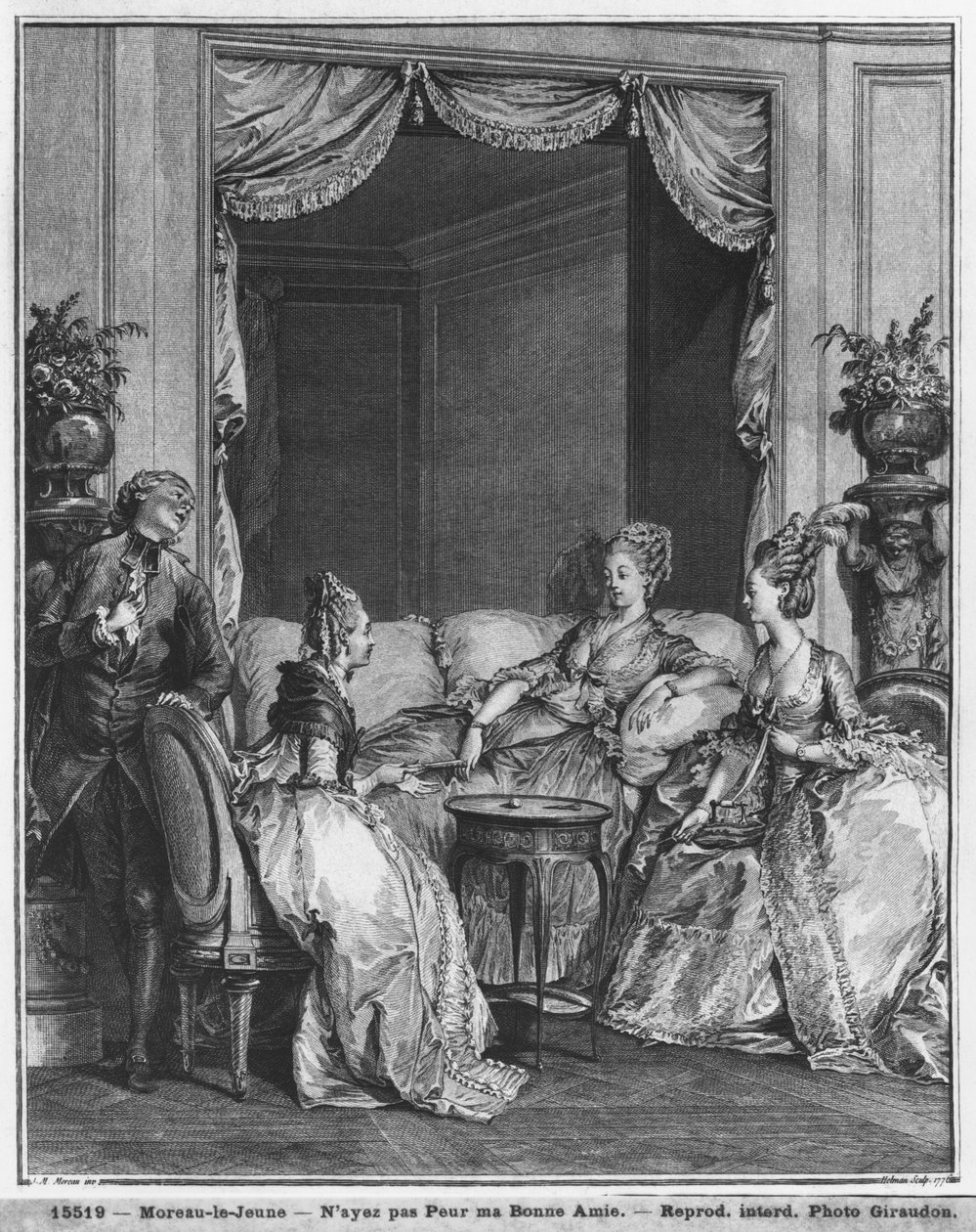 لا تخف يا صديقي العزيز ، نقشها إيزيدور ستانيسلاس هيلمان (1749-1809) 1776 بواسطة جان ميشيل الأصغر مورو