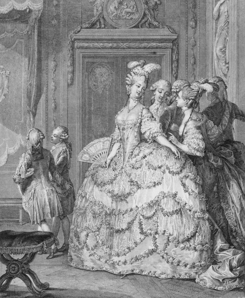 سيدة الملكة المنتظرة ، محفورة من قبل السلطة الفلسطينية مارتيني (1739-1777) بواسطة جان ميشيل الأصغر مورو