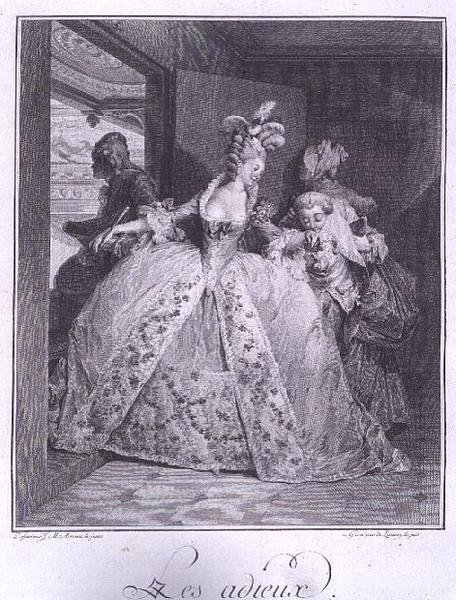 وداع نقش بواسطة روبرت ديلوناي (1749-1814) بواسطة جان ميشال الأصغر (بعد) مورو