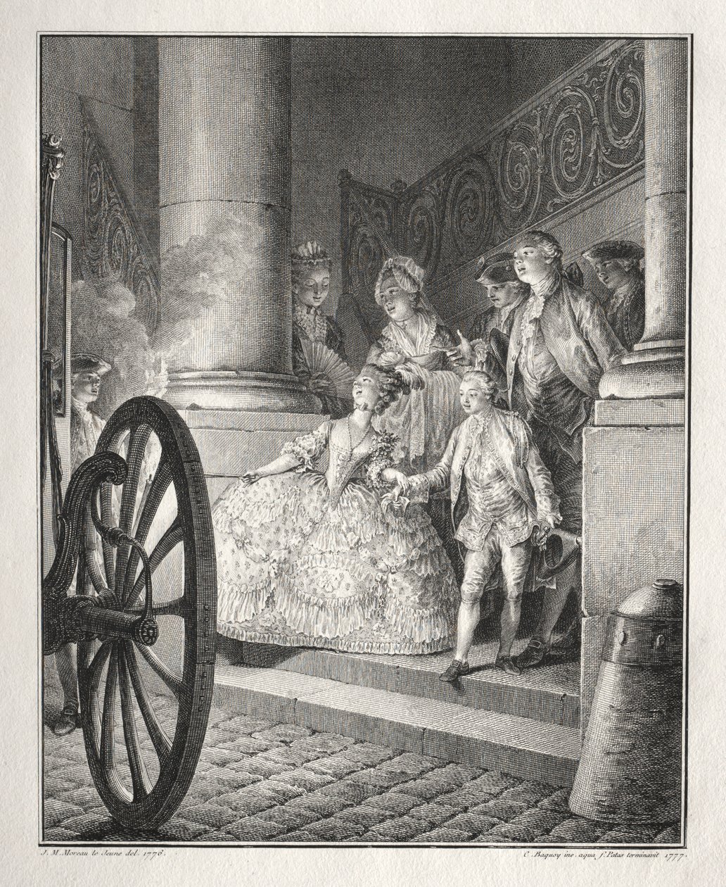 Rétif de la Bretonne: The Little Godparents، 1777. بواسطة جان ميشيل الأصغر مورو
