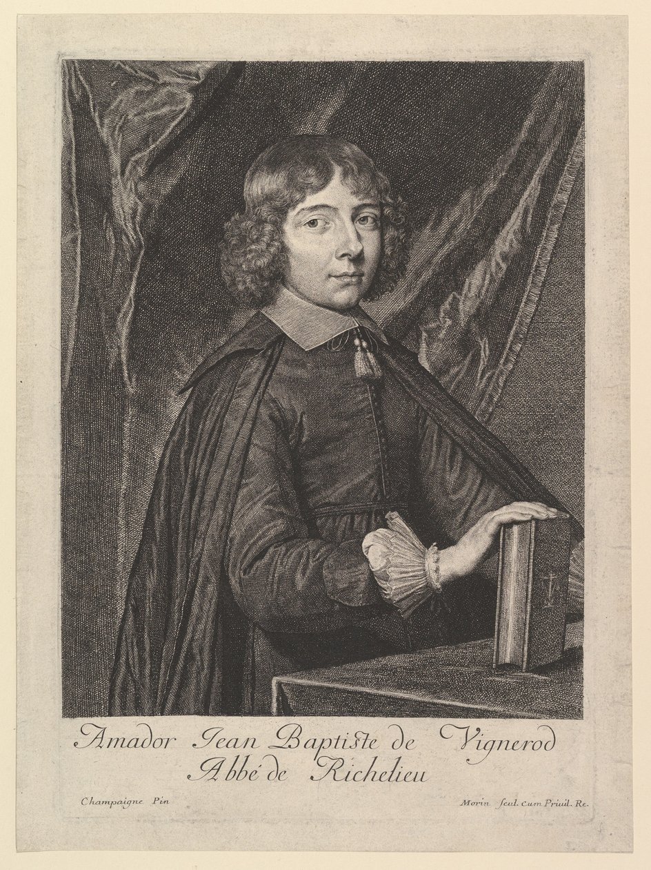 Amador Jean-Baptiste de Vignerod، Abbe de Richelieu. بواسطة جان مورين