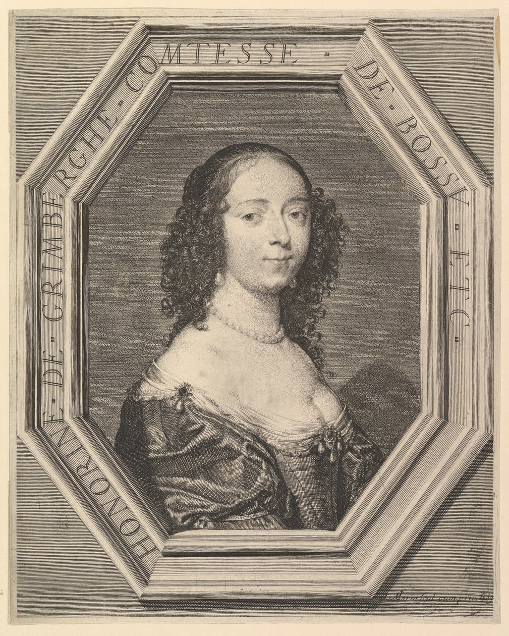 Honorine de Grimberghe ، كونتيسة بوسو. بواسطة جان مورين