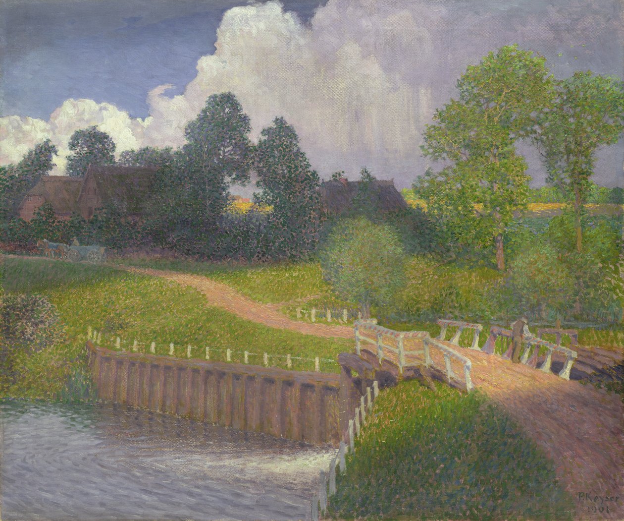 The Floodgate at Wohldorf ، 1901 بواسطة جان بول قيصر