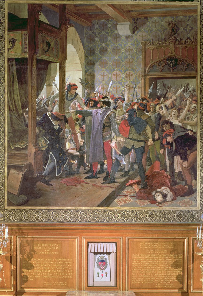 إتيان مارسيل (توفي عام 1358) قام بحماية دوفين من الغوغاء عام 1358 بواسطة جان بول لورنس