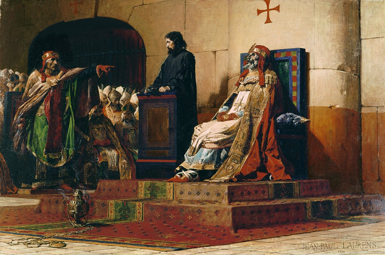 البابا فورموسوس وستيفن السابع ، 1870 بواسطة جان بول لورنس
