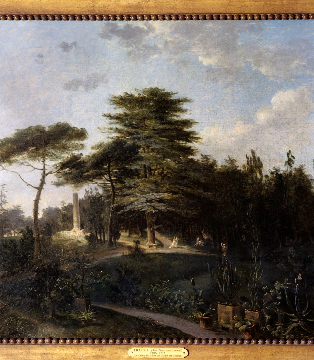 Le cedre du Liban du Jardin des Plantes in Paris التفاصيل - رسم جان هويل (1735-1813) القرن الثامن عشر الشمس 0،55x0،8 م باريس ، متحف كارنافالي بواسطة جان بيير هويل