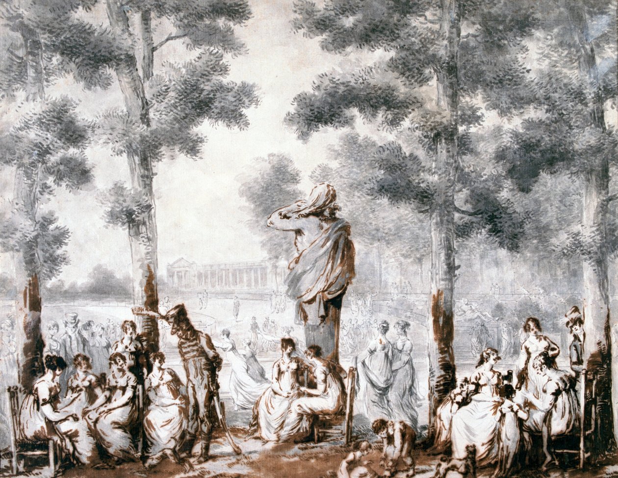 شرفة التويلري ، 1807 بواسطة جان بيير نوربلين