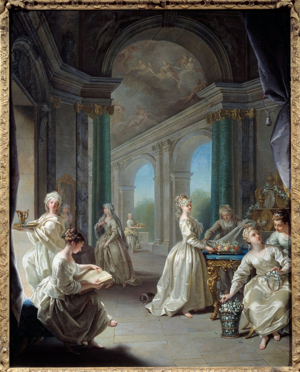 العذارى الحديثات. لوحة جان رو (1677-1734) بواسطة جان رو