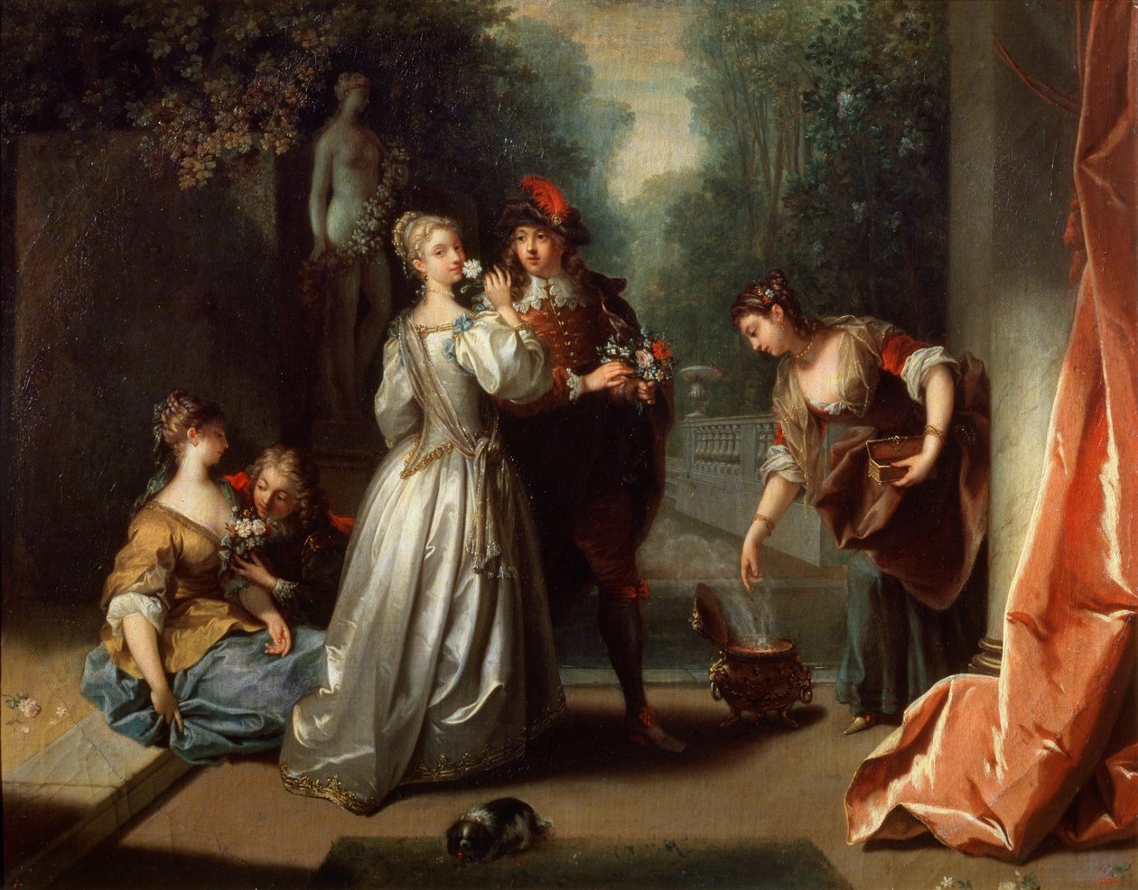 رائحة من سلسلة The Five Senses ، أواخر 1720s أو أوائل 1730s. بواسطة جان رو