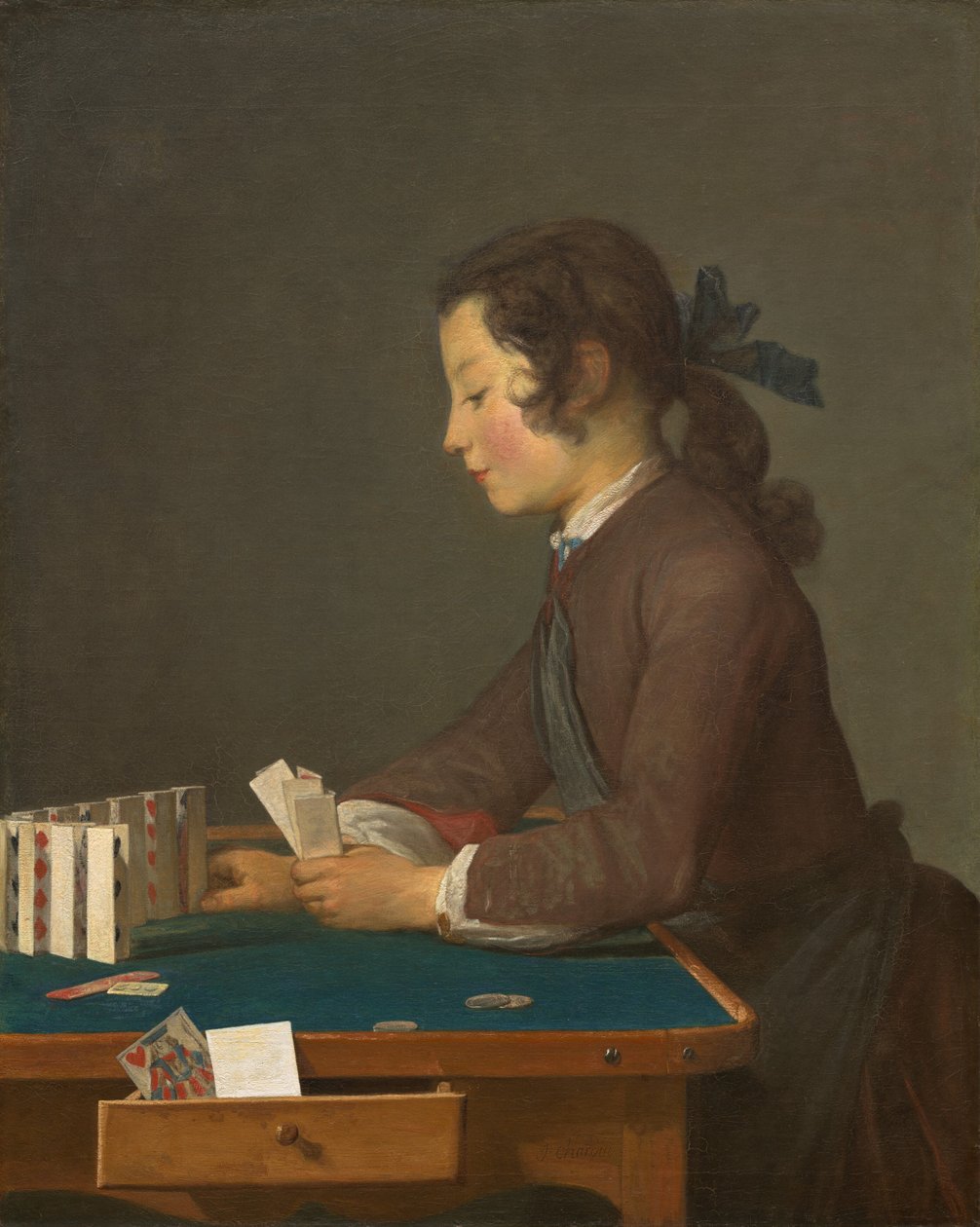 The House of Cards ، ربما عام 1737. بواسطة جان بابتيست سيميون شاردان