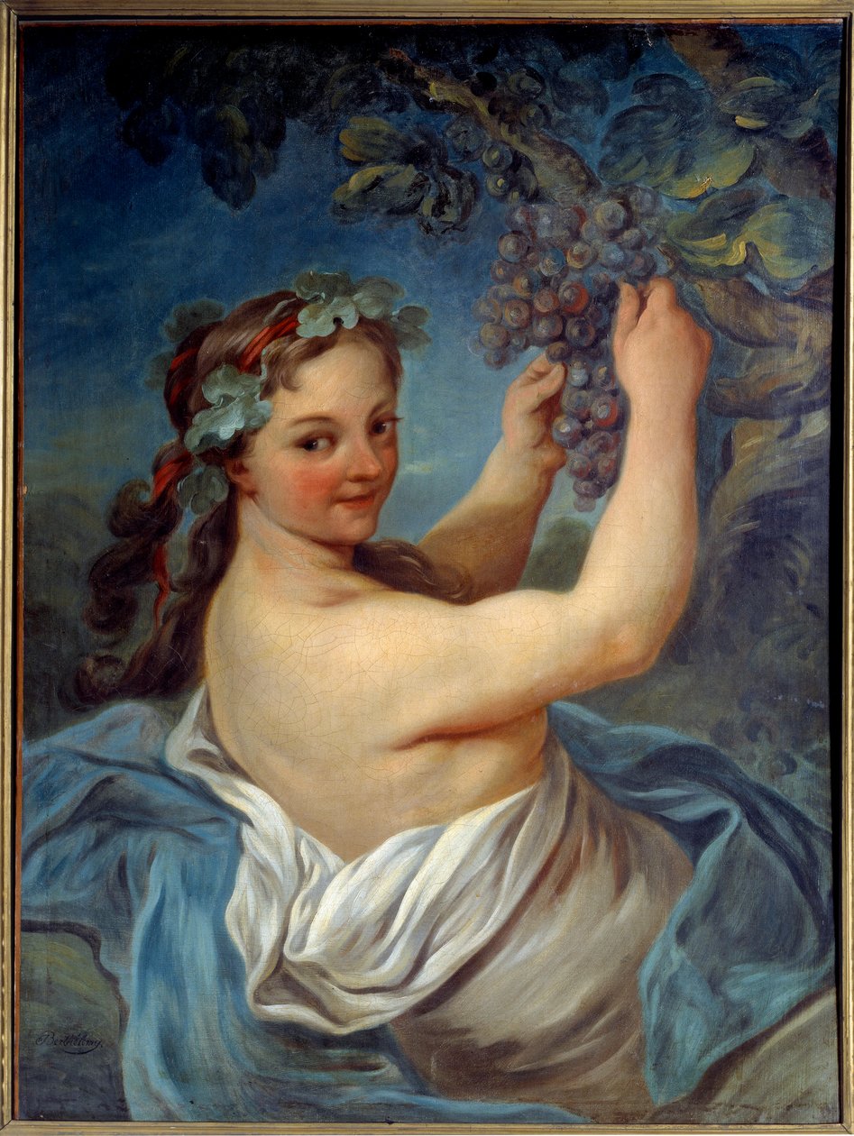 Bacchante Painting by Jean Simon Berthelemy (1743-1811) 19th century Laon, Musee des Beaux Arts بواسطة جان سيمون بيرتيليمي