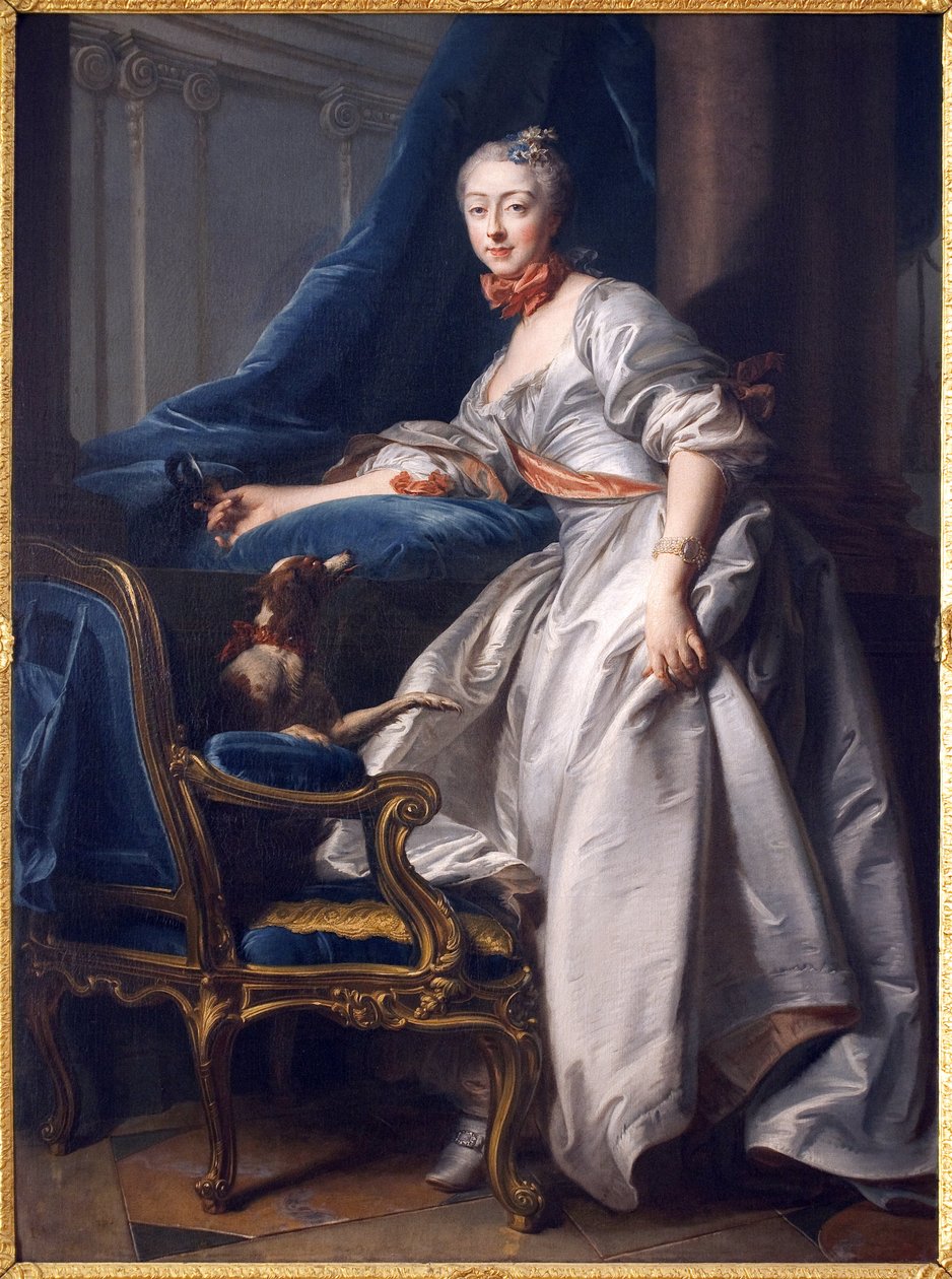 صورة لماري آن دي مونتبوازيه بوفورت كانيلاك ، ماركيز دي كومون. رسم جان فالادي (1709-1787) ، زيت على قماش بواسطة جان فالادي