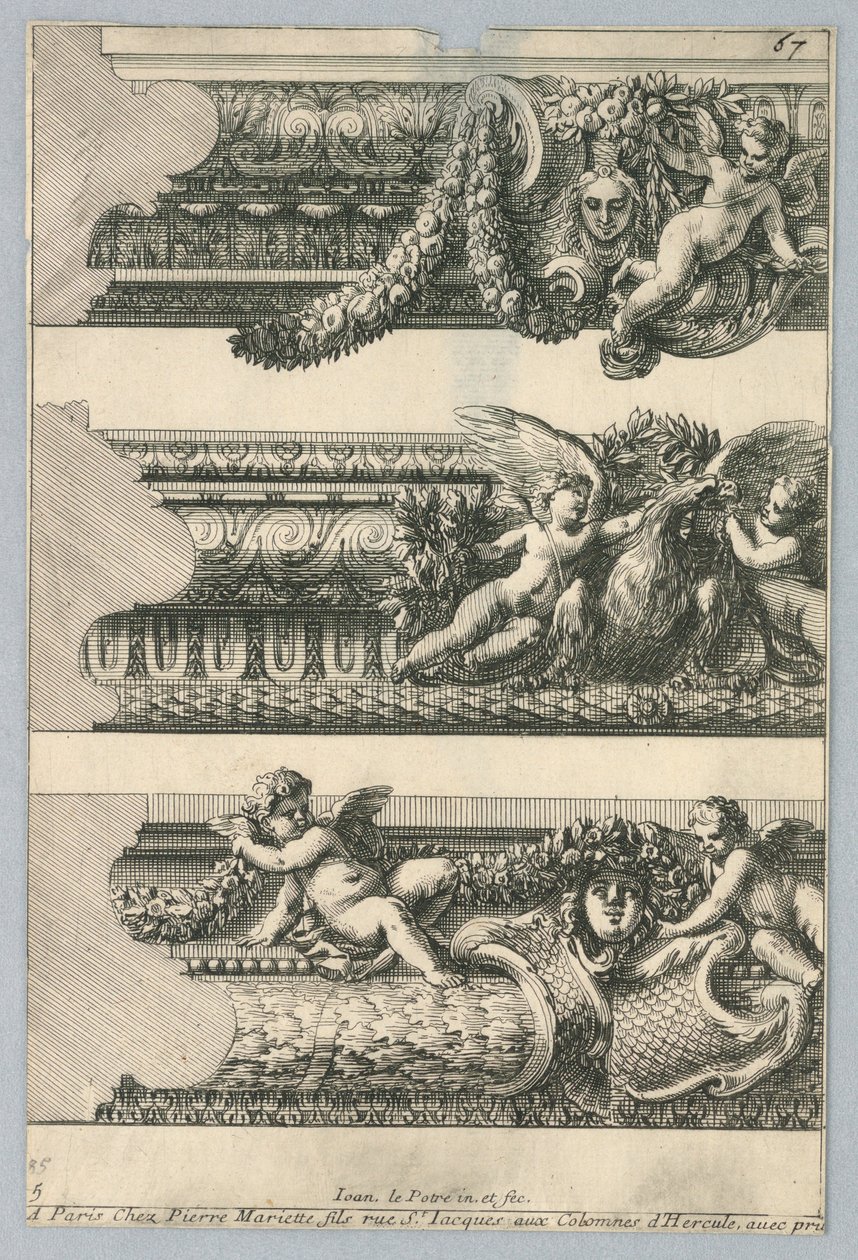 تصميم للإطارات المرسومة ، من "Bordures de Tableau" بواسطة جان لو بوتر