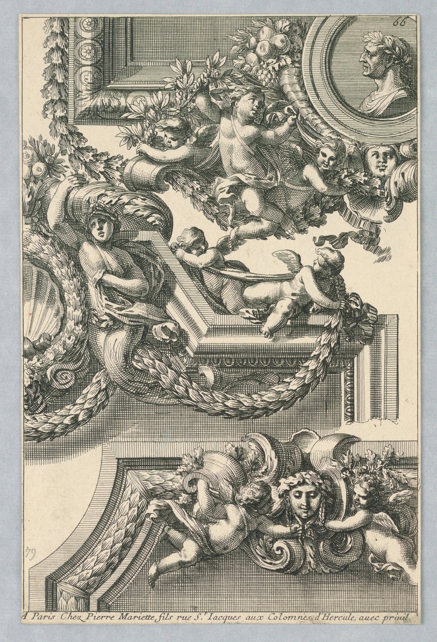 تصميم للإطارات المرسومة ، من "Bordures de Tableau" بواسطة جان لو بوتر