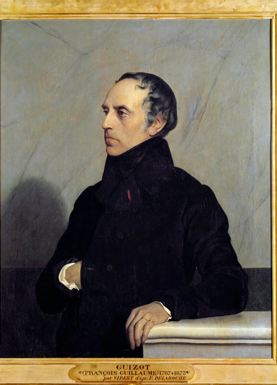 صورة لفرانسوا بيير غيوم جيزو (1787-1874) وزير ومؤرخ لوحة رسمها جيهان فيبرت (1840-1902) ، زيت على قماش بواسطة جان أو جيهان جورج فيبرت