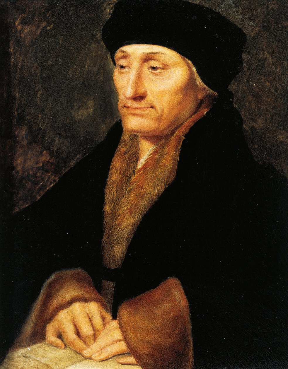 سويسرا ، جنيف ، صورة ديزيديريوس إيراسموس من روتردام (1466-1536) بواسطة جين هنرييت راث
